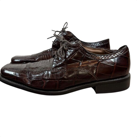 STACY ADAMS Genuine Snake Leather Oxfords - Picture 2 of 10